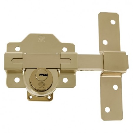 AMIG 6524  
 Cerrojo de seguridad 5  
 88 x 153 mm  
 Acero  
 Oro