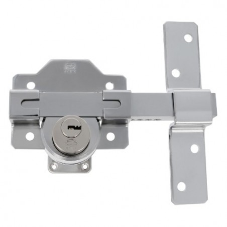 AMIG 6525  
 Cerrojo de seguridad 5  
 105 x 170 mm  
 Acero  
 Cromado brillo