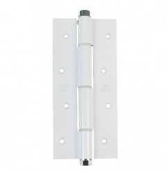 AMIG 6585  
 Bisagra simple acción 3034  
 180 x 80 x 4 mm  
 Aluminio  
 Blanco