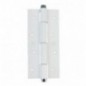 AMIG 6585  
 Bisagra simple acción 3034  
 180 x 80 x 4 mm  
 Aluminio  
 Blanco