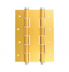 AMIG 6591  
 Bisagra doble acción 3035  
 180 x 133 x 4 mm  
 Aluminio  
 Oro