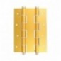 AMIG 6591  
 Bisagra doble acción 3035  
 180 x 133 x 4 mm  
 Aluminio  
 Oro