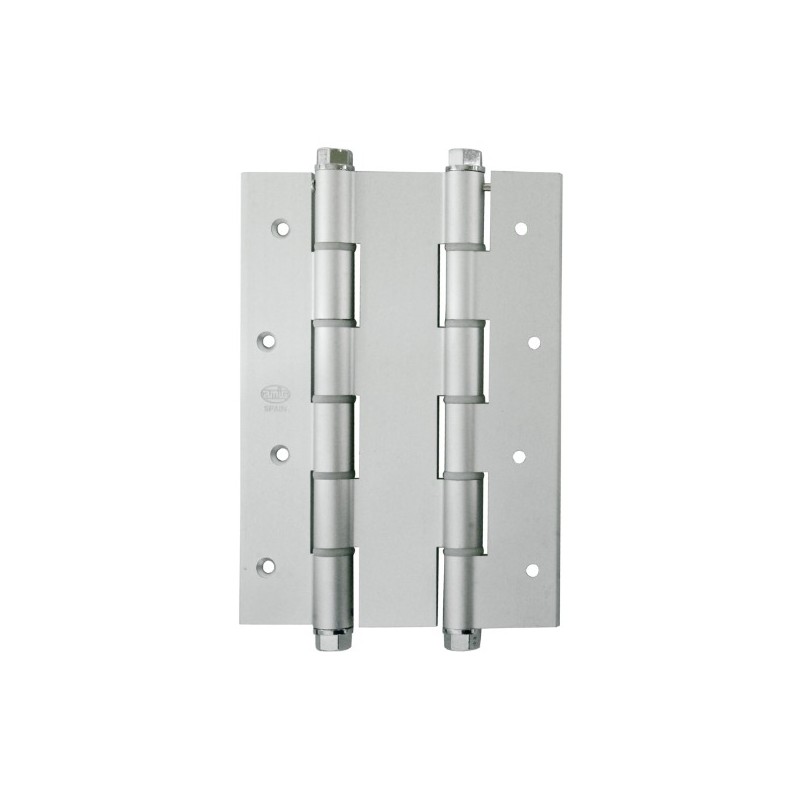 AMIG 6592  
 Bisagra doble acción 3035  
 180 x 133 x 4 mm  
 Aluminio  
 Plata