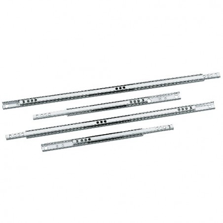 AMIG 6596  
 Guía para cajón de bolas 25  
 214 x 17 mm  
 Acero  
 Galvanizado