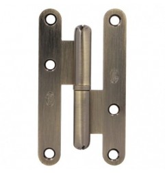 AMIG 6635  
 Pernio perfil laminado 405  
 80 x 41 x 2,3 mm  
 Latón  
 Cuero - Izquierda