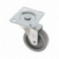 AMIG 6716  
 Rueda con pletina 2500  
 Ø40 mm  
 Nylon  
 Gris