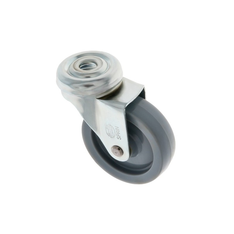 AMIG 6719  
 Rueda con agujero 2501  
 Ø30 mm  
 Nylon  
 Gris