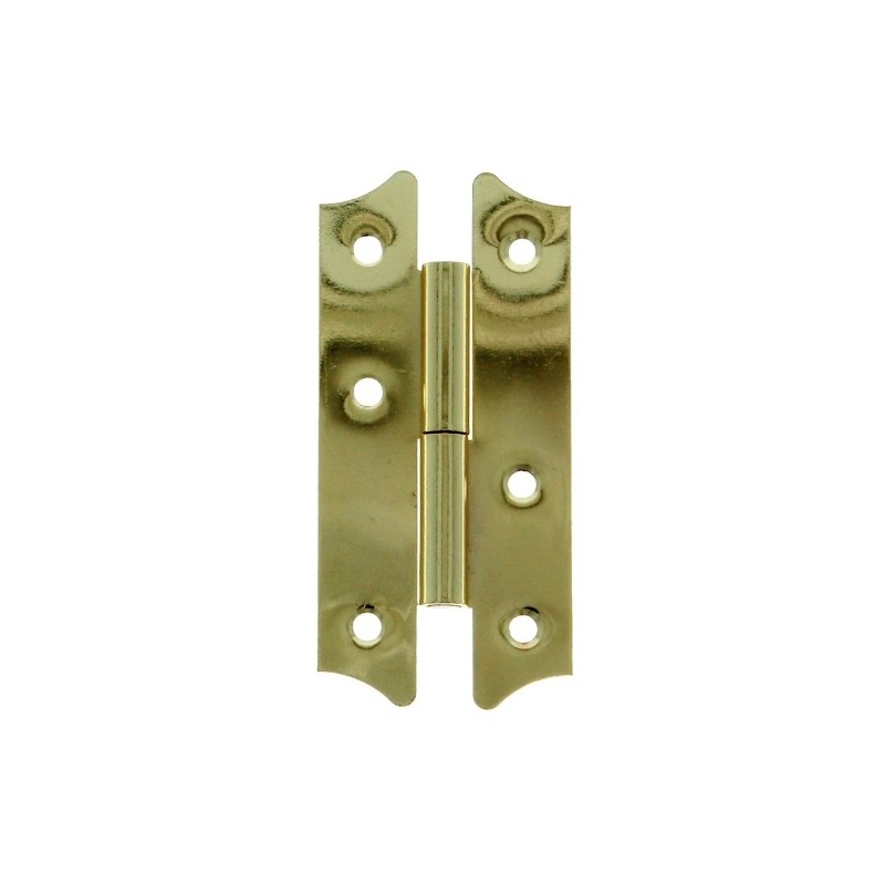 AMIG 672  
 Pernio 395  
 69 x 42 mm  
 Acero  
 Latonado barnizado - Derecha