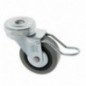 AMIG 6732  
 Rueda con agujero y freno 2505  
 Ø60 mm  
 Goma-poliamida  
 Gris