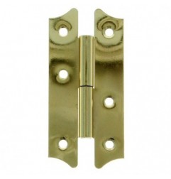AMIG 675  
 Pernio 395  
 94 x 44 mm  
 Acero  
 Latonado barnizado - Izquierda