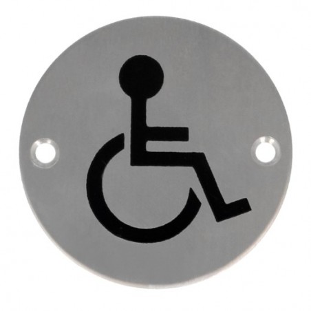 AMIG 6753  
 Placas señalización adhesivas  
 Ø75 mm  
 Acero inoxidable  
 Mate