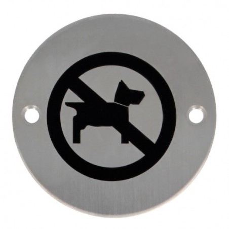 AMIG 6755  
 Placas señalización adhesivas  
 Ø75 mm  
 Acero inoxidable  
 Mate