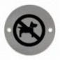 AMIG 6755  
 Placas señalización adhesivas  
 Ø75 mm  
 Acero inoxidable  
 Mate