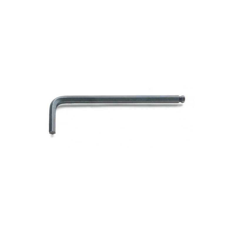 96BP-AS 1/8 Llave Allen acodada con cabeza esférica, bruñida