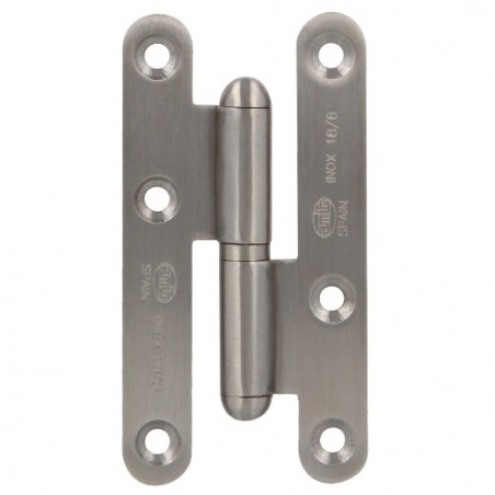 AMIG 6881  
 Pernio 405  
 80 x 41 x 1,5 mm  
 Acero inoxidable 18/8  
 Mate - Izquierda