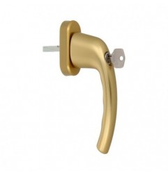 AMIG 6884  
 Manilla para ventana con llave 2500  
 Aluminio  
 Oro