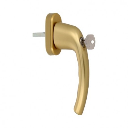 AMIG 6884  
 Manilla para ventana con llave 2500  
 Aluminio  
 Oro