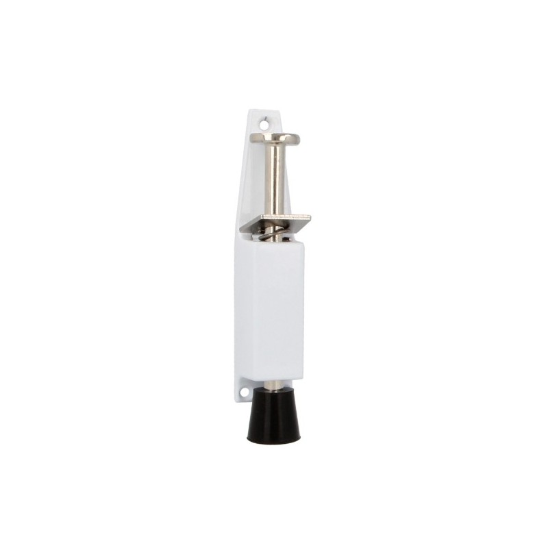 AMIG 6887  
 Retenedor de pie 10  
 120 x 25 mm  
 Zamak  
 Blanco