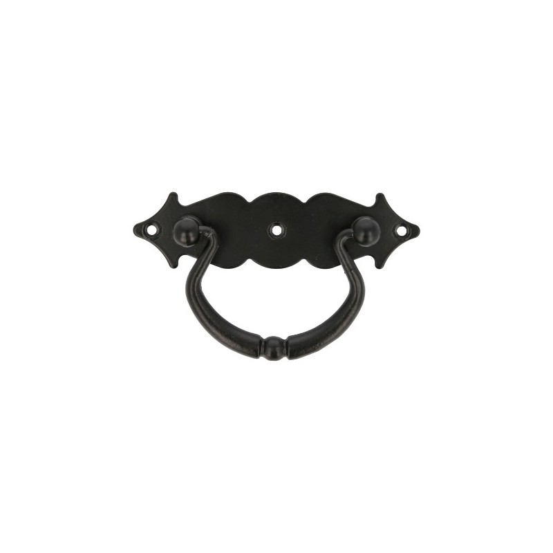 AMIG 6914  
 Tirador con placa 1003  
 100 x 31 mm  
 Negro
