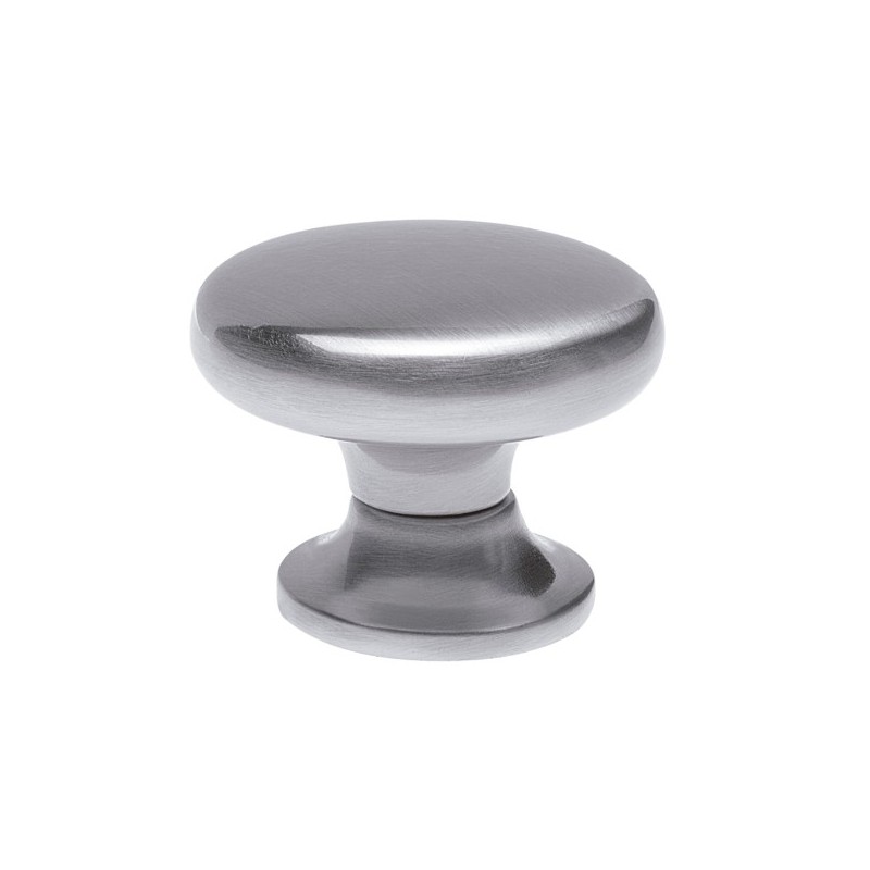 AMIG 6916  
 Pomo 780  
 Ø35 x 26 mm  
 Zamak  
 Níquel cepillado