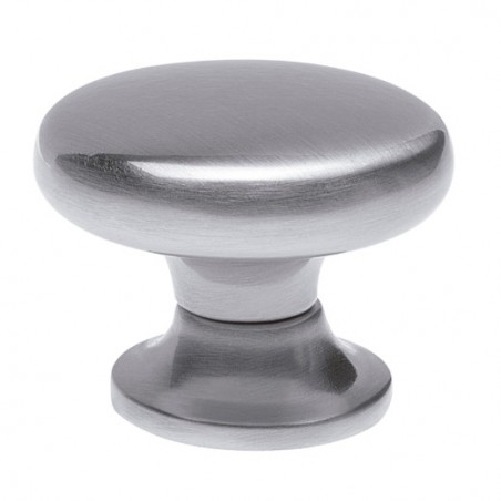 AMIG 6916  
 Pomo 780  
 Ø35 x 26 mm  
 Zamak  
 Níquel cepillado