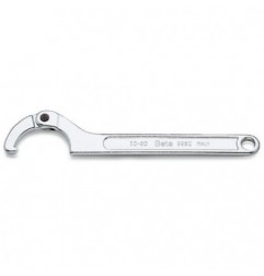 99SQ 120-180 Llave de gancho articulada con nariz para tuercas, cromada