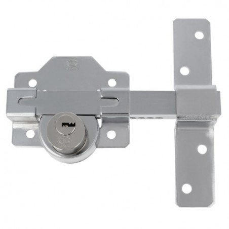 AMIG 6932  
 Cerrojo de seguridad 6  
 88 x 153 mm  
 Acero  
 Cromado brillo