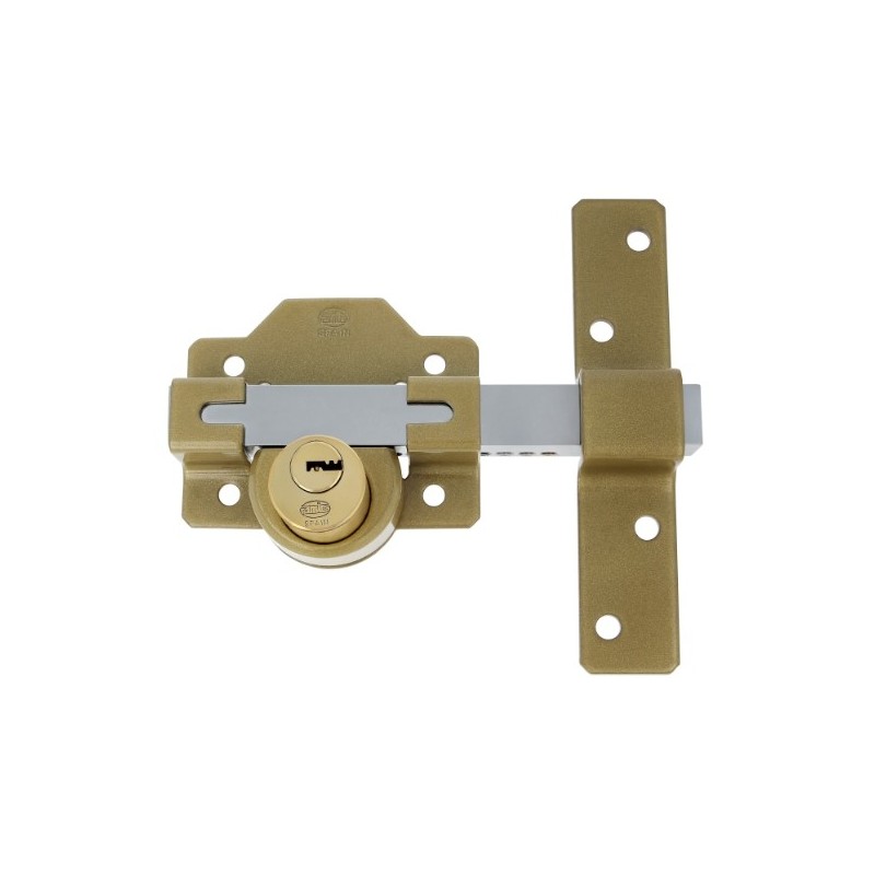 AMIG 6933  
 Cerrojo de seguridad 6  
 88 x 153 mm  
 Acero  
 Martelé