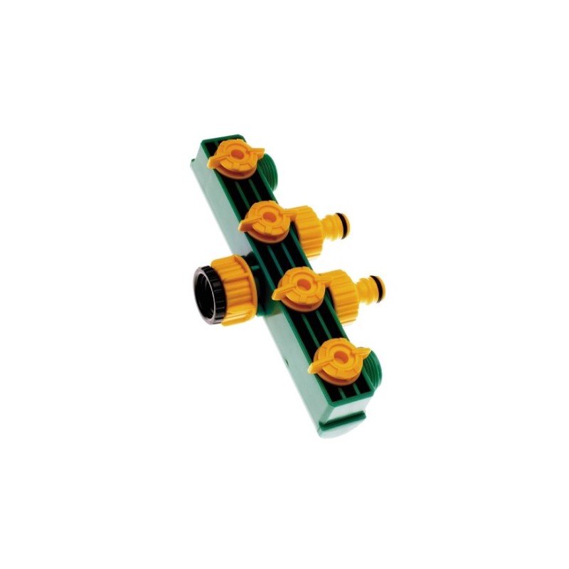 AMIG 6967  
 Conector válvula 4 vías 2071  
 1/2'' - 3/4''  
 ABS  
 Verde
