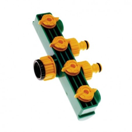 AMIG 6967  
 Conector válvula 4 vías 2071  
 1/2'' - 3/4''  
 ABS  
 Verde