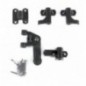 AMIG 7012  
 Herrajes para una hoja 2903  
 60 mm  
 Zamak  
 Negro