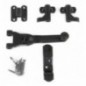AMIG 7013  
 Herrajes para dos hojas 2904  
 80 mm  
 Zamak  
 Negro