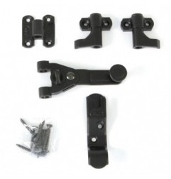 AMIG 7014  
 Herrajes para dos hojas 2905  
 60 mm  
 Zamak  
 Negro