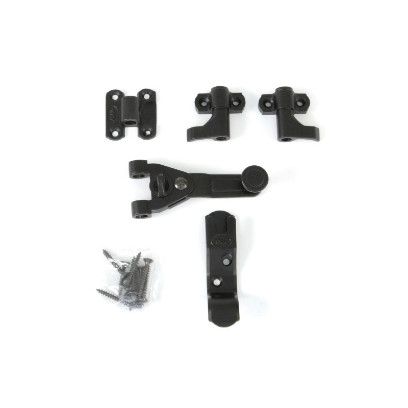 AMIG 7014  
 Herrajes para dos hojas 2905  
 60 mm  
 Zamak  
 Negro