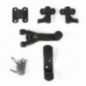 AMIG 7014  
 Herrajes para dos hojas 2905  
 60 mm  
 Zamak  
 Negro