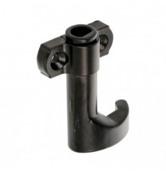 AMIG 7027  
 Gancho de cierre invertido 2961  
 58 x 33 x 15 mm  
 Zamak  
 Negro - Derecha