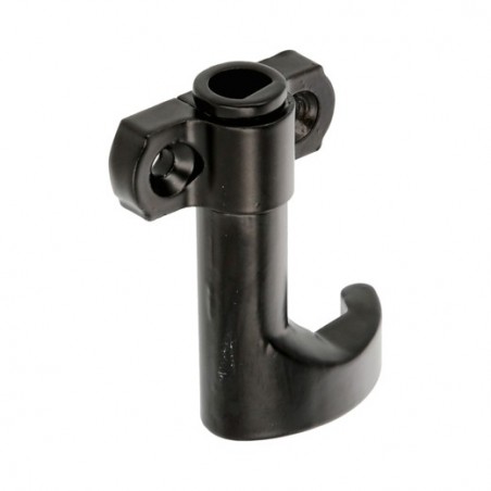 AMIG 7027  
 Gancho de cierre invertido 2961  
 58 x 33 x 15 mm  
 Zamak  
 Negro - Derecha