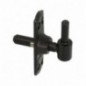 AMIG 7030  
 Pernio regulable con ménsula 2972  
 90 x 25 mm  
 Zamak  
 Negro