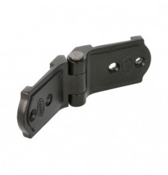 AMIG 7046  
 Bisagra plana 3020  
 117 x 37 x 12 mm  
 Zamak  
 Negro