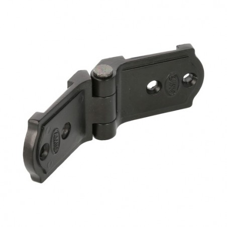 AMIG 7046  
 Bisagra plana 3020  
 117 x 37 x 12 mm  
 Zamak  
 Negro