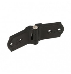 AMIG 7047  
 Bisagra plana 3021  
 117 x 37 x 12 mm  
 Zamak  
 Negro
