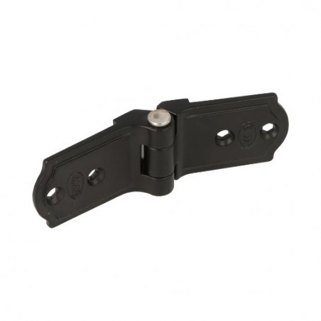 AMIG 7047  
 Bisagra plana 3021  
 117 x 37 x 12 mm  
 Zamak  
 Negro