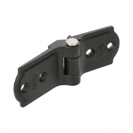 AMIG 7048  
 Bisagra plana 3025  
 107 x 37 x 12 mm  
 Zamak  
 Negro