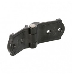 AMIG 7049  
 Bisagra plana 3026  
 107 x 37 x 12 mm  
 Zamak  
 Negro