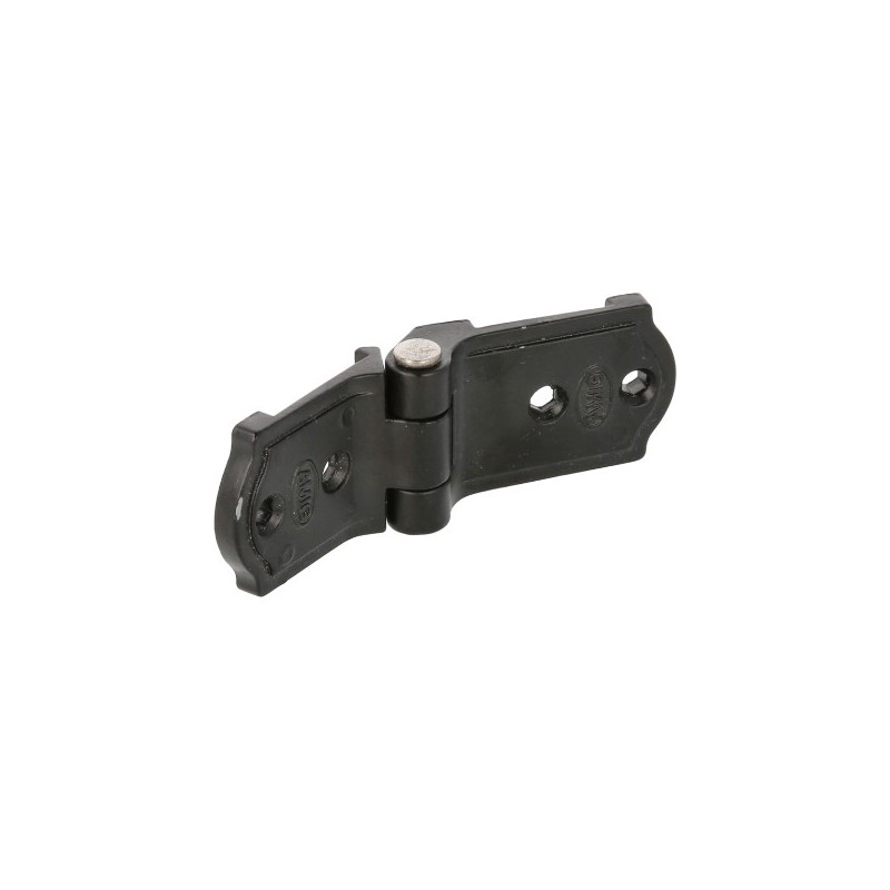 AMIG 7049  
 Bisagra plana 3026  
 107 x 37 x 12 mm  
 Zamak  
 Negro