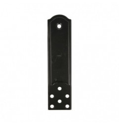 AMIG 7056  
 Placa horizontal 3051  
 233 x 37 mm  
 Acero  
 Negro