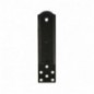 AMIG 7056  
 Placa horizontal 3051  
 233 x 37 mm  
 Acero  
 Negro