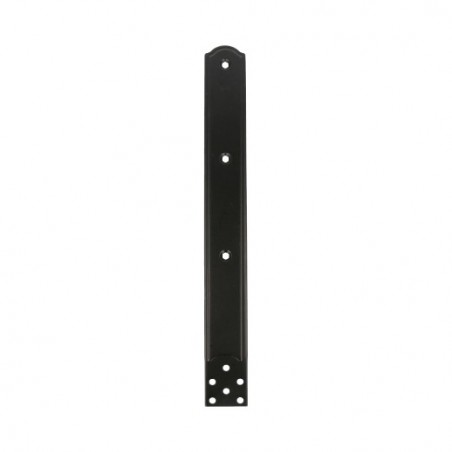 AMIG 7057  
 Placa horizontal 3052  
 318 x 37 mm  
 Acero  
 Negro
