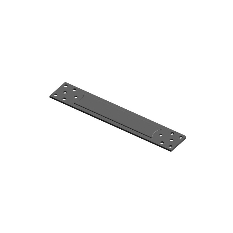 AMIG 7059  
 Placa continua 3075  
 226 x 37 mm  
 Acero  
 Negro