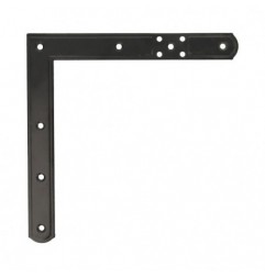AMIG 7062  
 Escuadra 3090  
 220 x 220 mm  
 Acero  
 Negro - Derecha